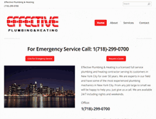 Tablet Screenshot of effectiveplumbing.com